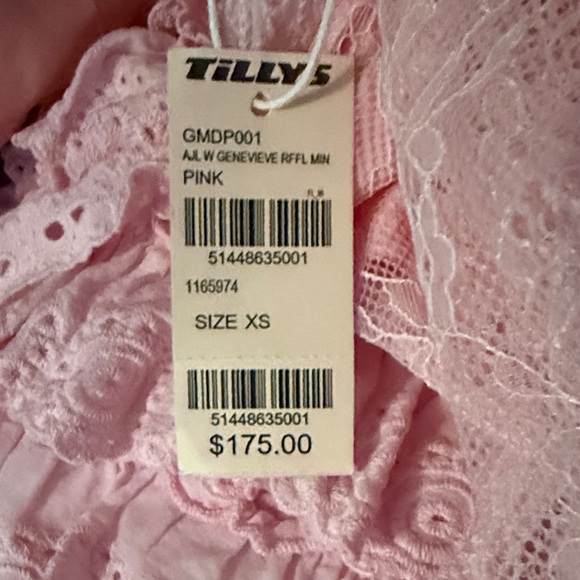 Ruffled Pink Mini Dress - Women - Picture 6 of 6